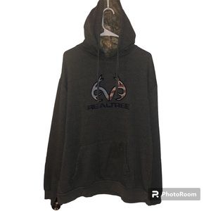 Gray/Camo XL Realtree Hoodie